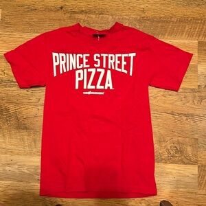 TheHundreds Red Prince Street Pizza Short Sleeve T Shit A21